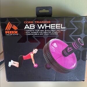 RBX Core Training Ab Wheel - Purple and Black NWT